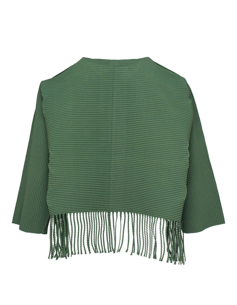 Fringe Pleats Cardigan