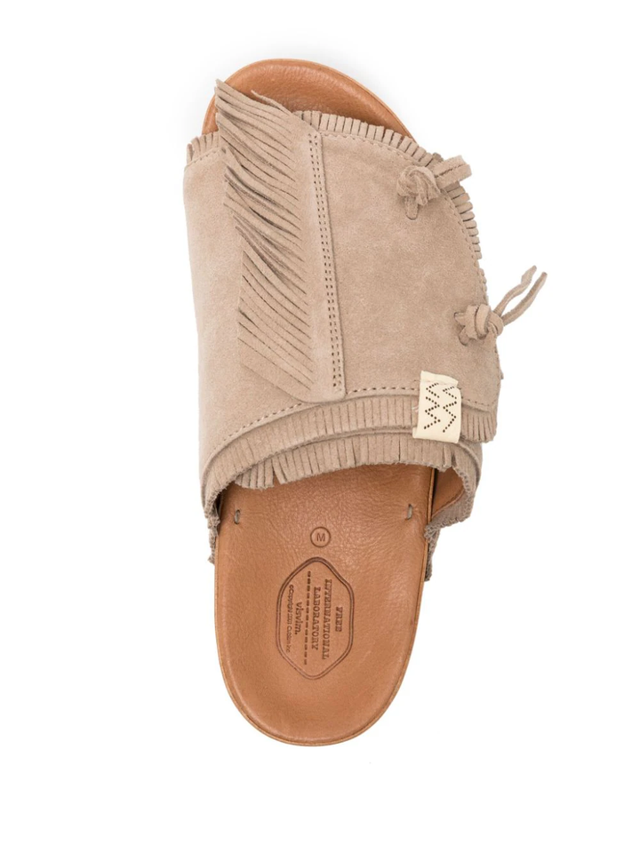 Christo Shaman-Folk Leather Flat Sandals