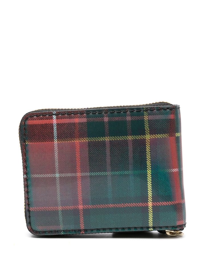 Lenticular Tartan U Zip Wallet