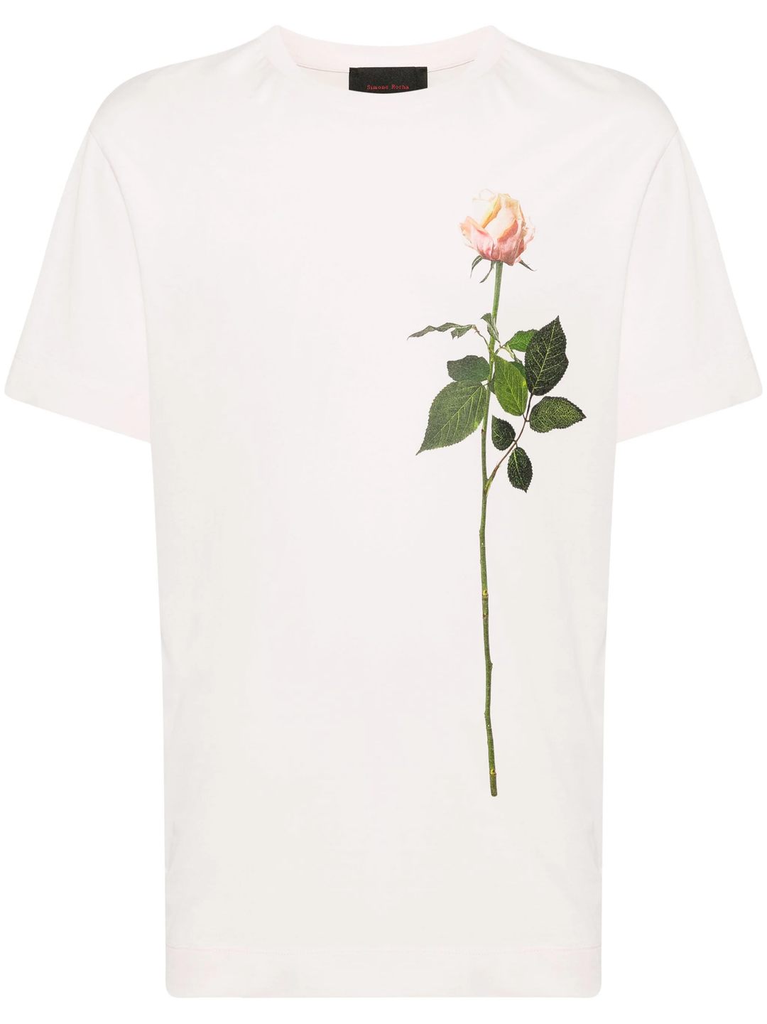 Short Sleeve T-Shirt With Rose Print