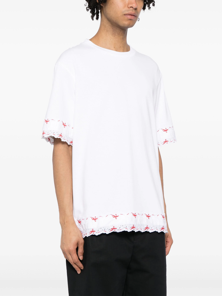 Boxy T-Shirt With Trim Structured