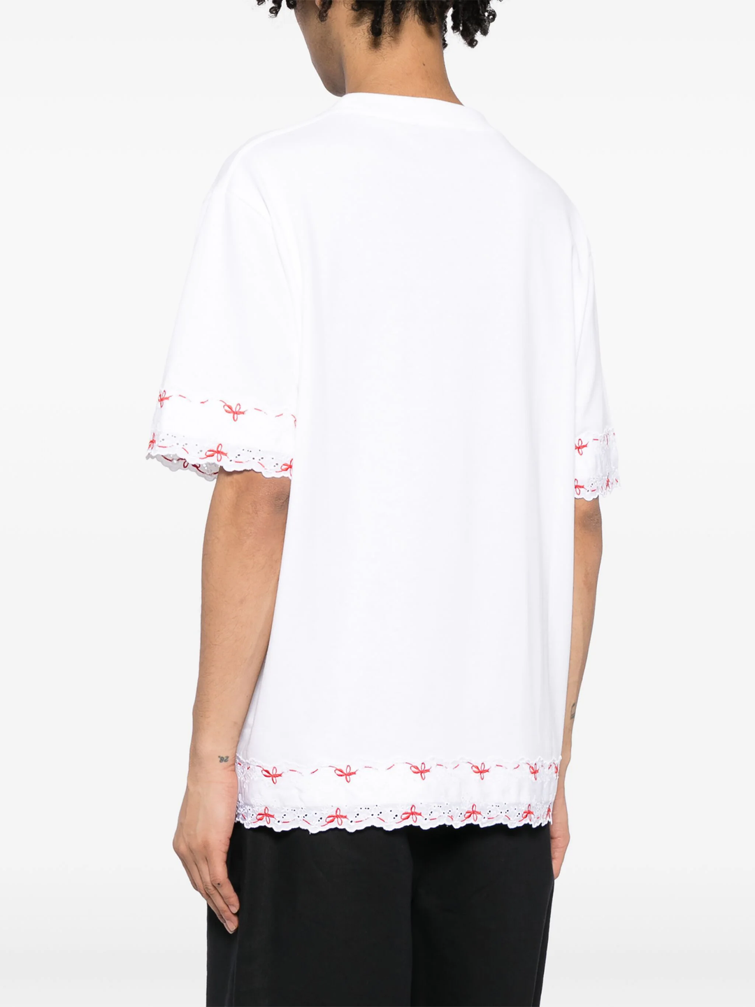 Boxy T-Shirt With Trim Structured