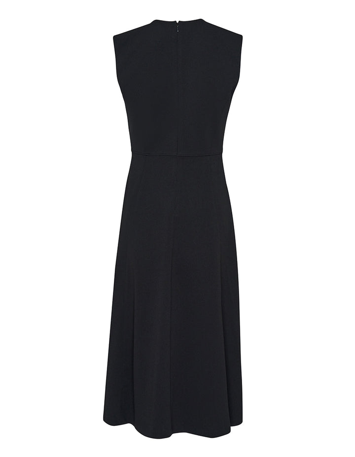 Solid Scuba Crepe Dress