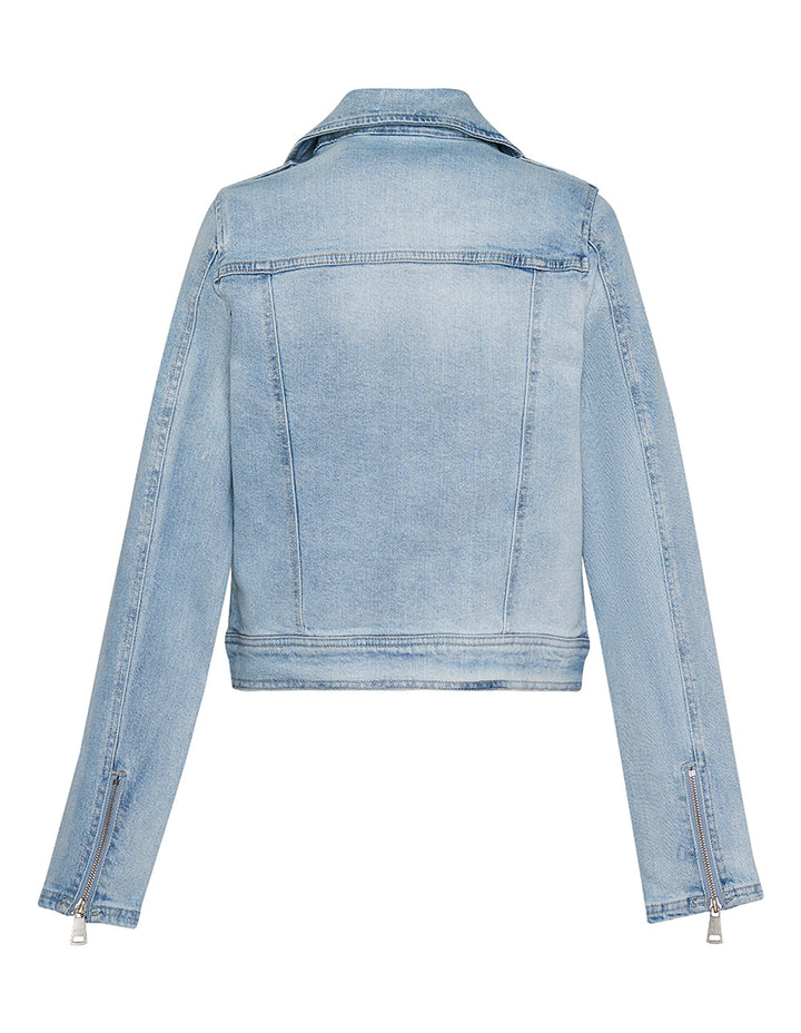 Eco Denim Moto Jacket