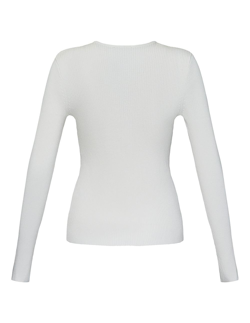 Ribbed Viscose Nylon Sweater