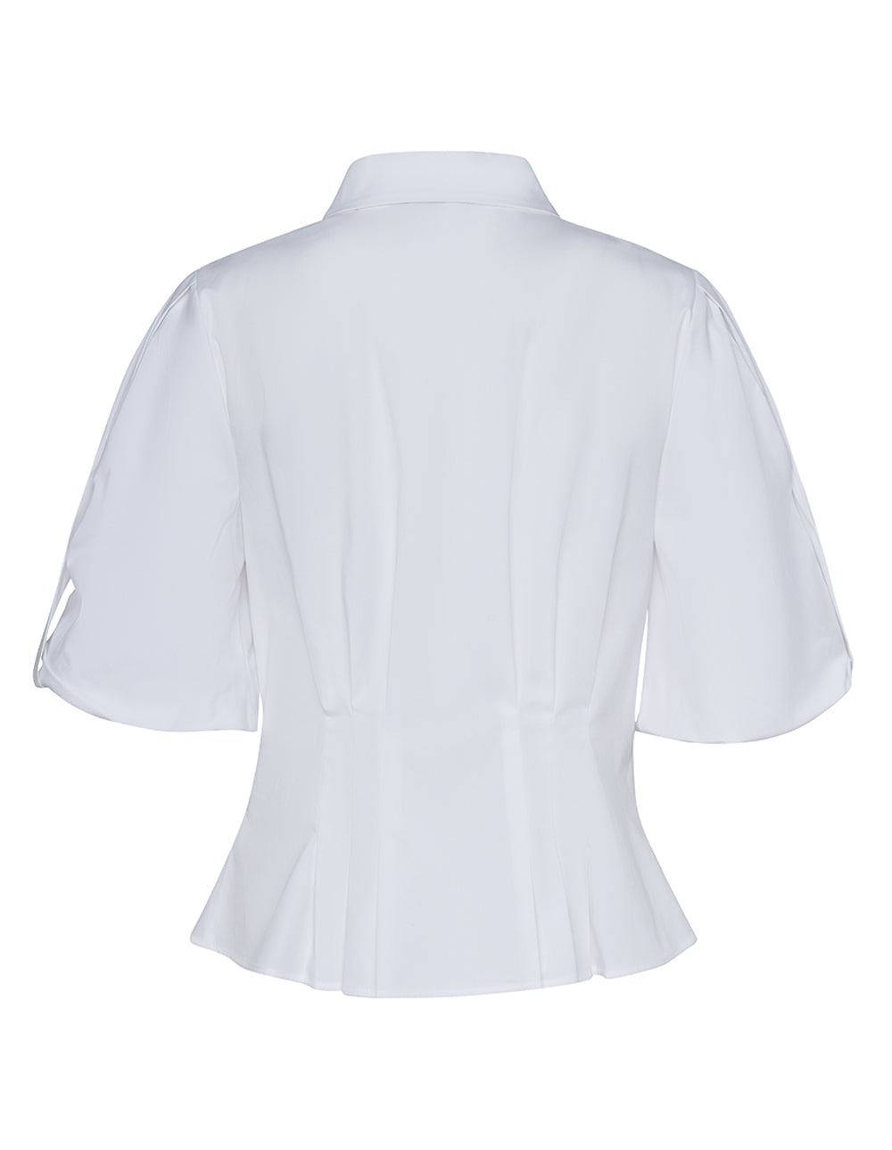 Silk Stretch Poplin Top