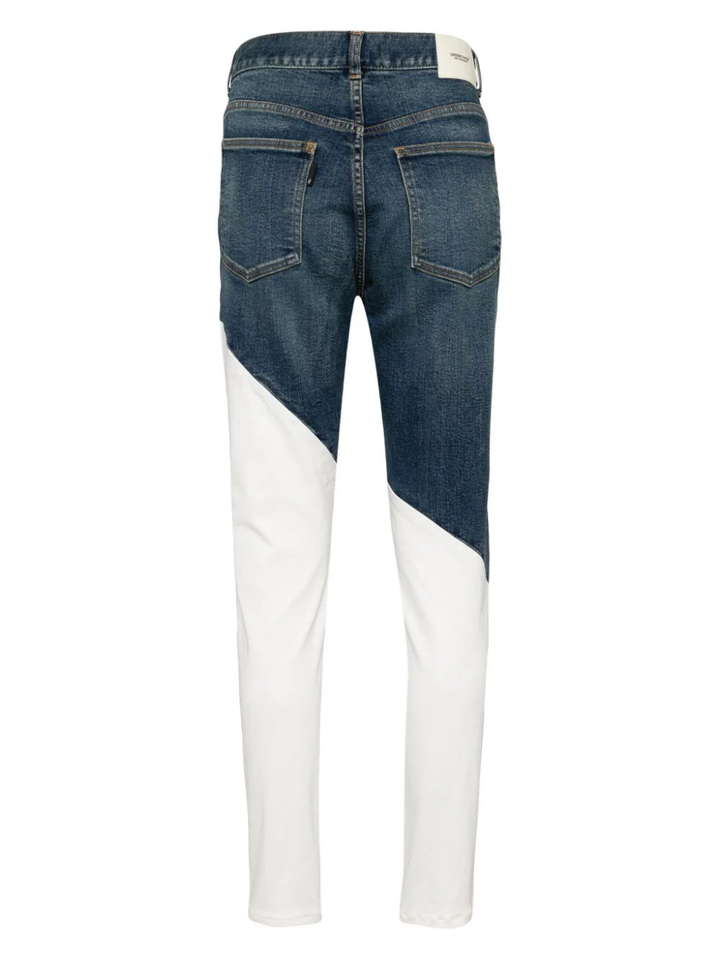 White Panel Skinny Jeans