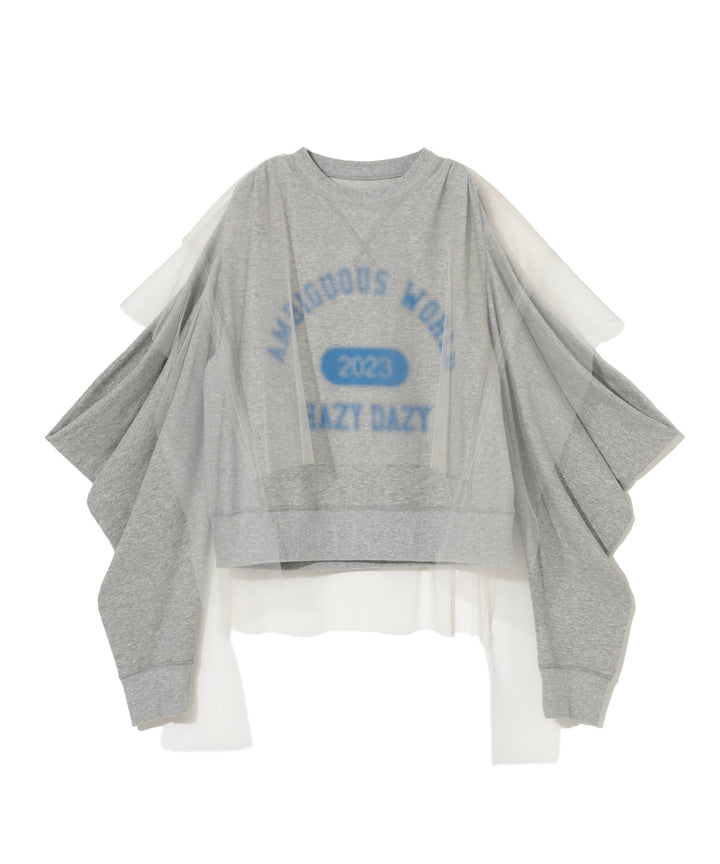 Mesh Panel Sweatshirt