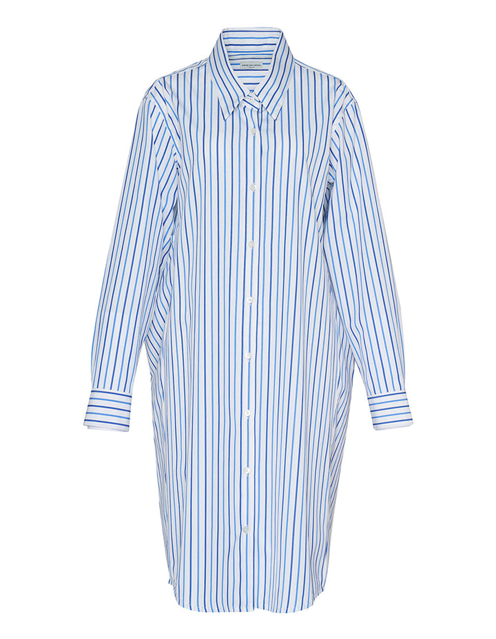 Striped Compact Popeline Dress