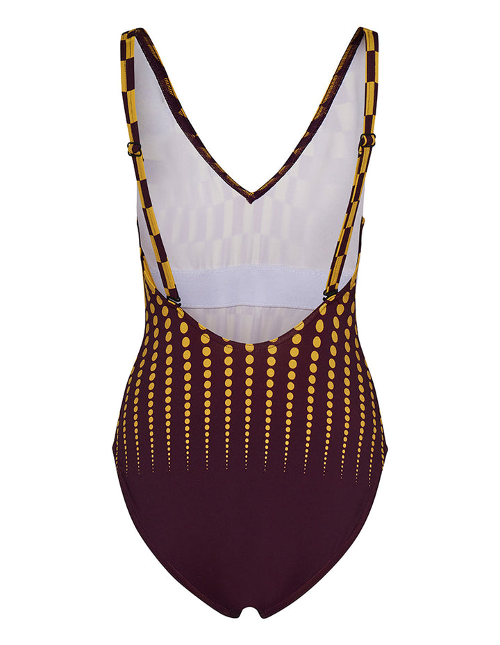 Halterneck Swimsuit With Open Back