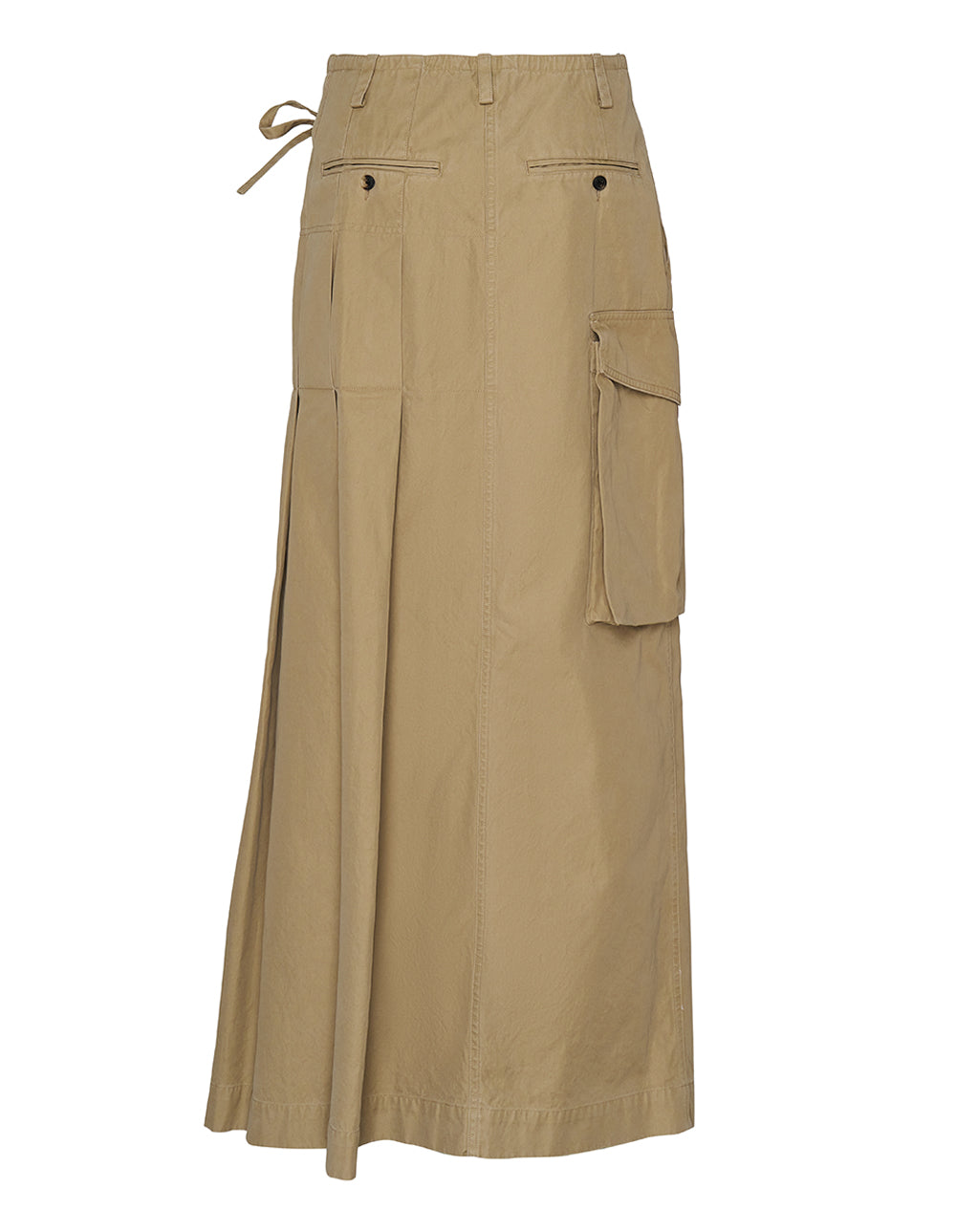 Stone Washed Cotton Chino Skirt