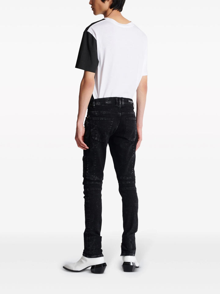 Ribbed Slim Denim Pants