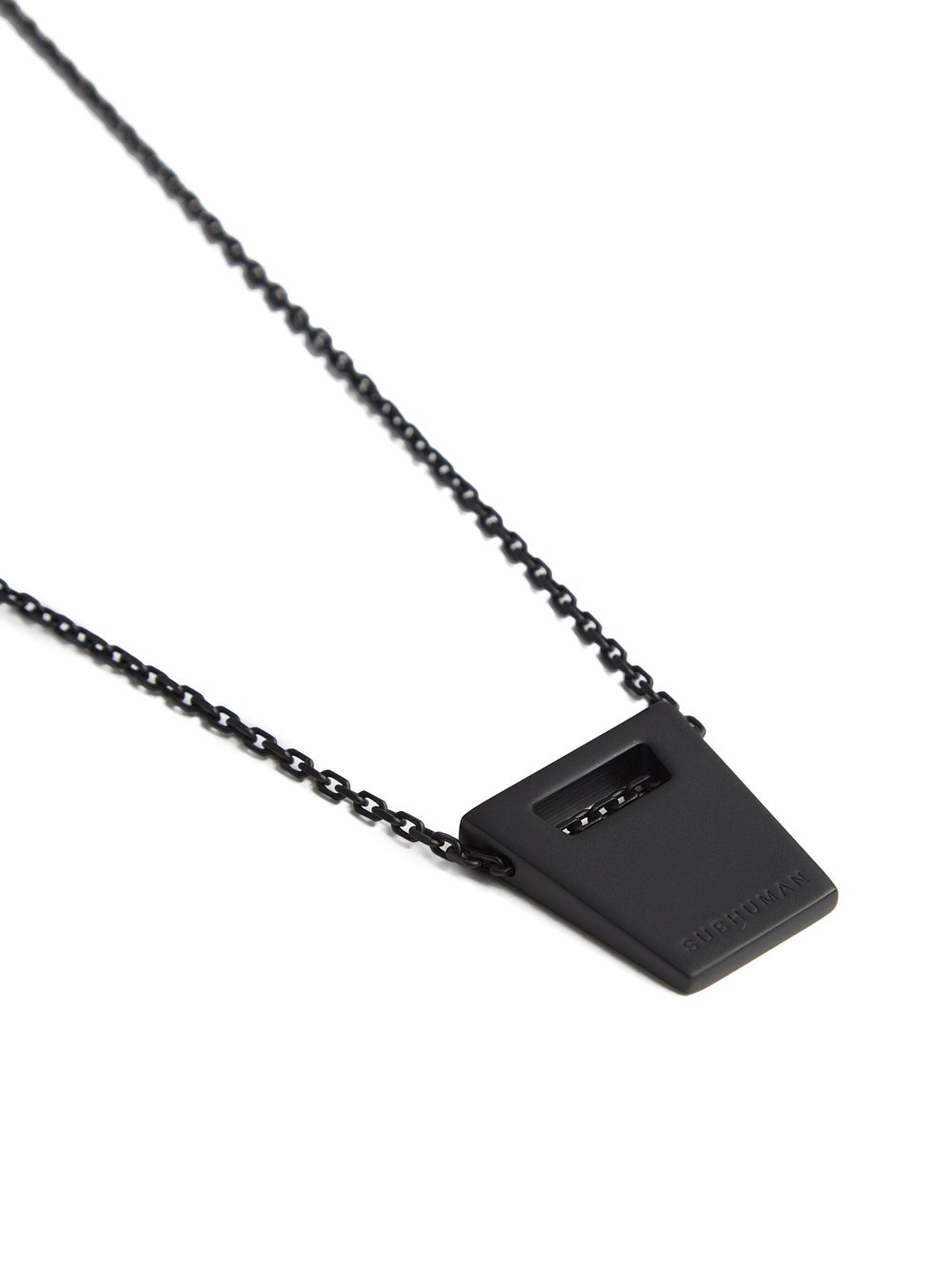 Dogtag Subhuman Brass Necklace