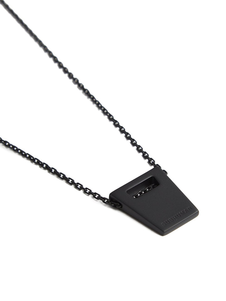 Dogtag Subhuman Brass Necklace