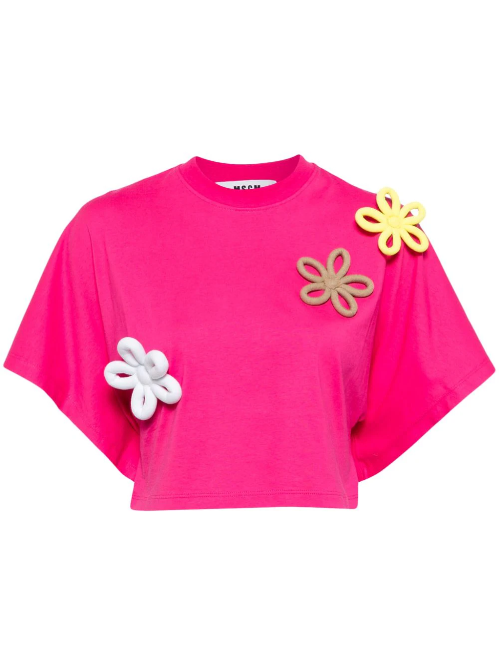 Daisy Applique Cropped T-Shirt