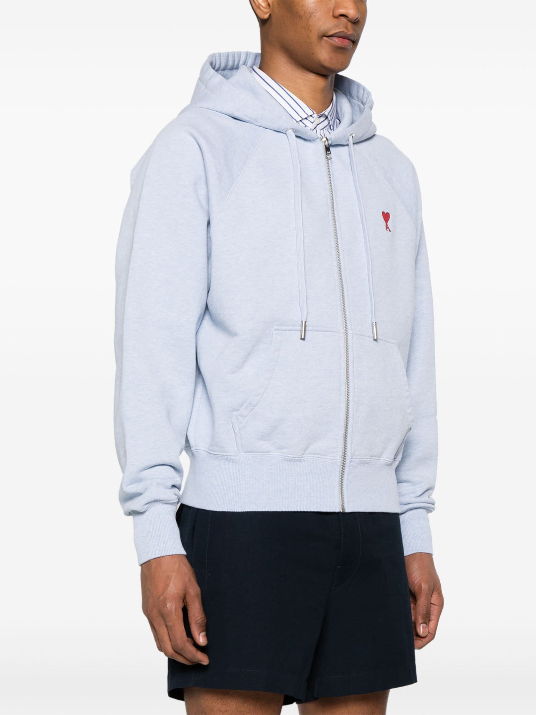 Red Adc Zipped Hoodie