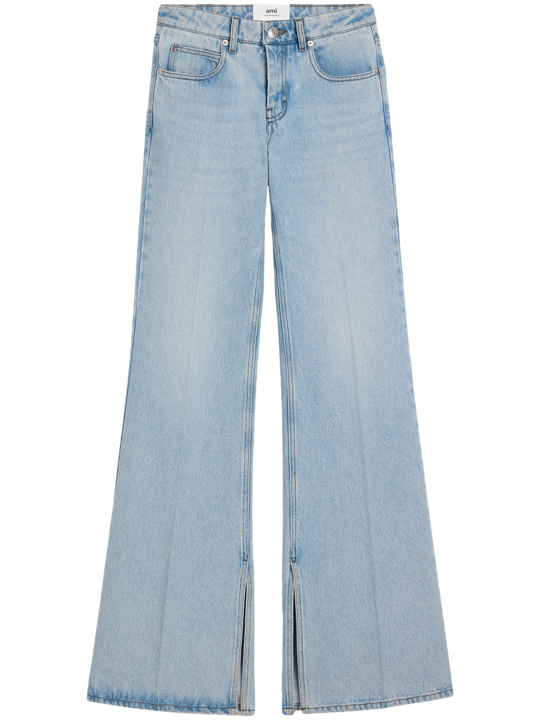 Slitted Flare Fit Jeans