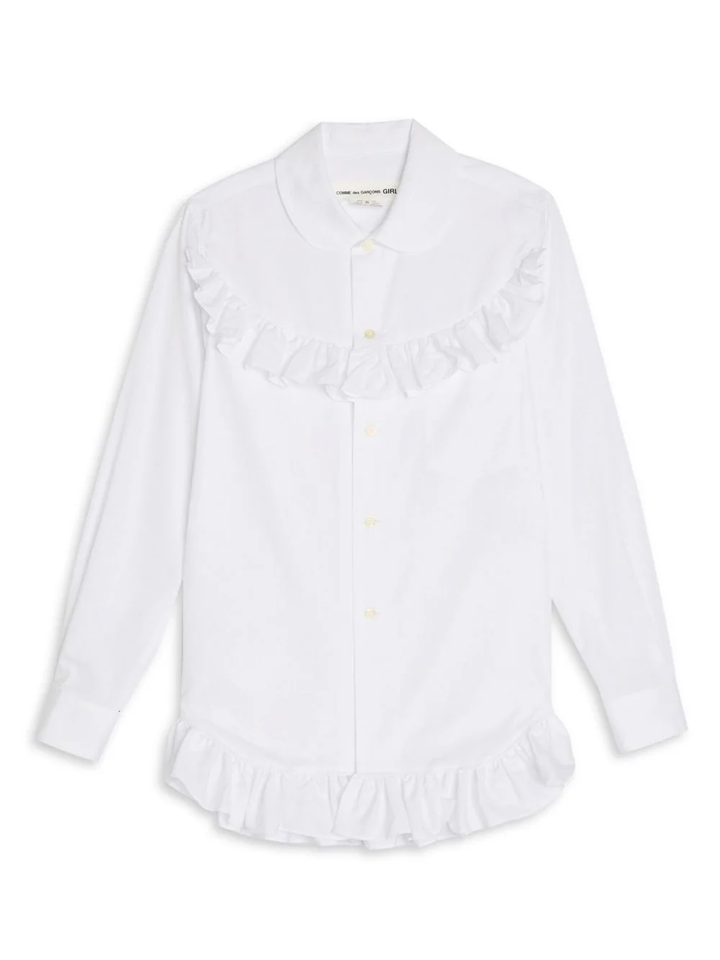 Ruffle Midi Shirt