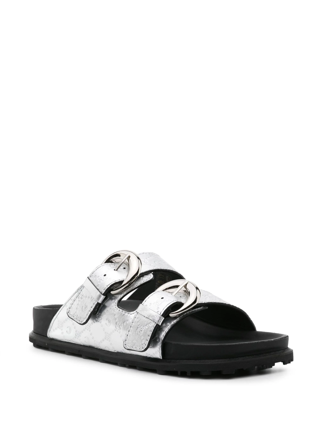 Laminated Leather MS Ground Sandals