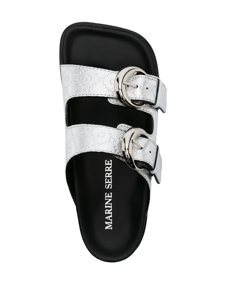 Laminated Leather MS Ground Sandals