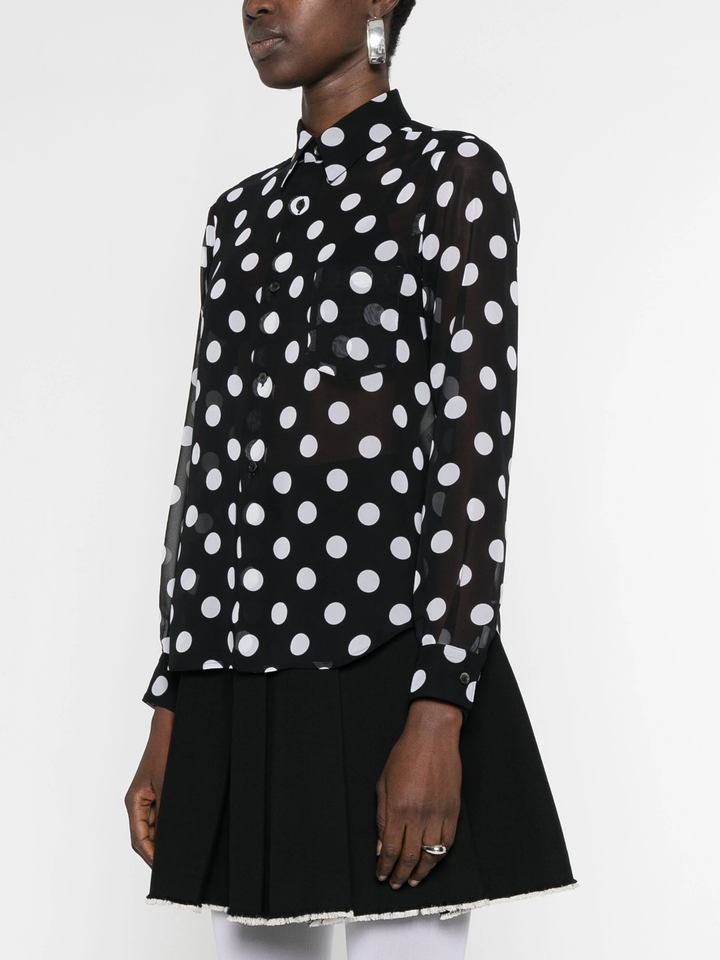 Polka Dot Pattern Blouse