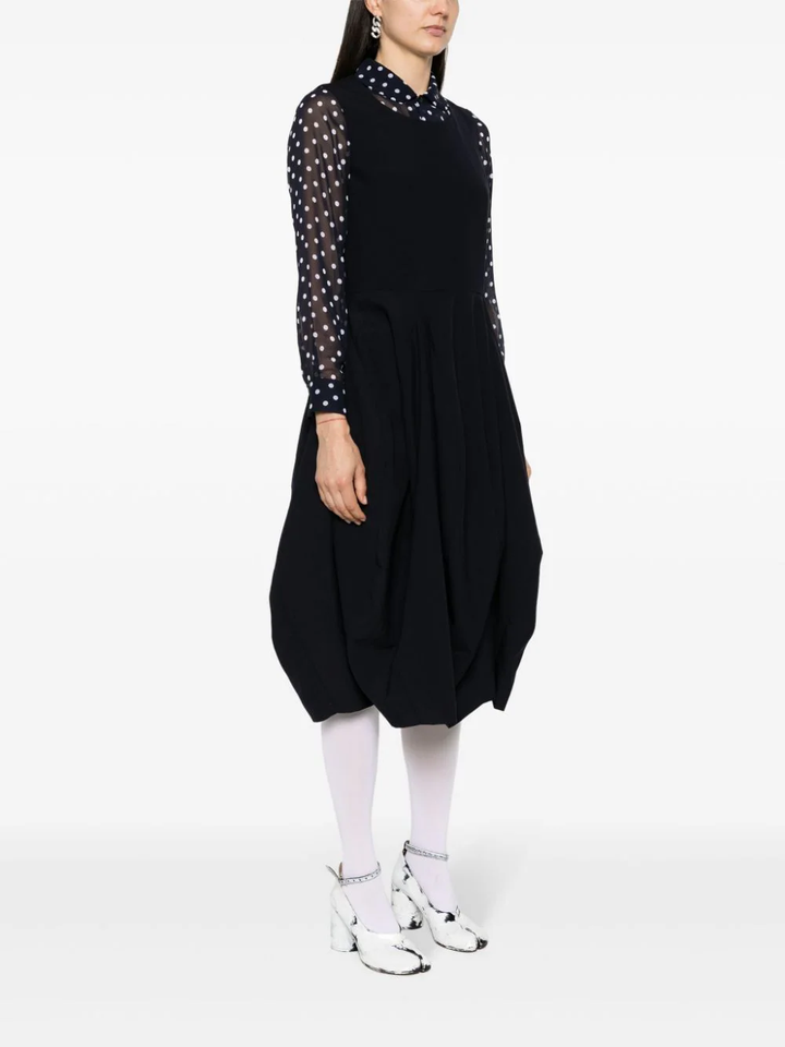 Sleeveless Midi Wool Dress