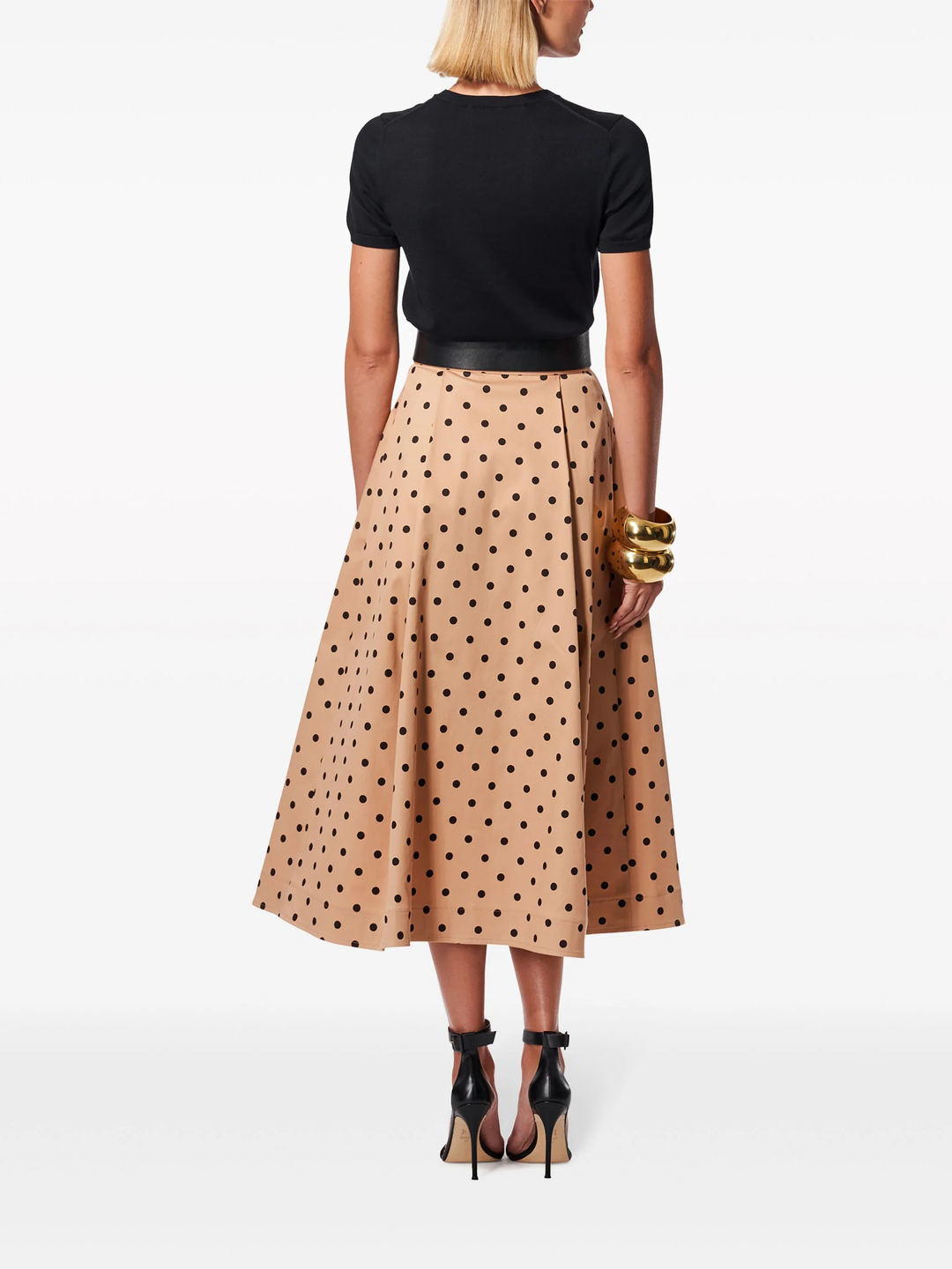 Aline Button Front Midi Skirt