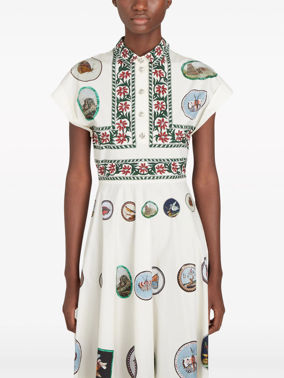 Popeline Icons Print Dress