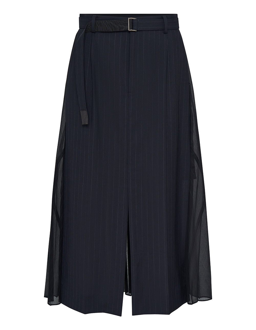 Chalk Stripe Glencheck Skirt