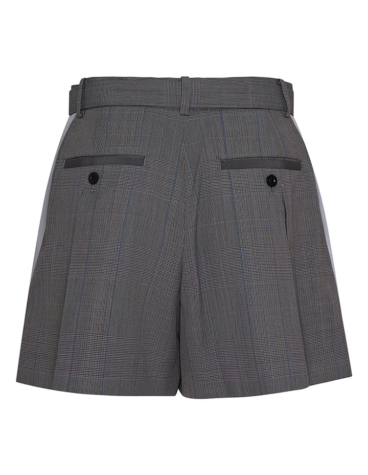 Chalk Stripe Glencheck Shorts