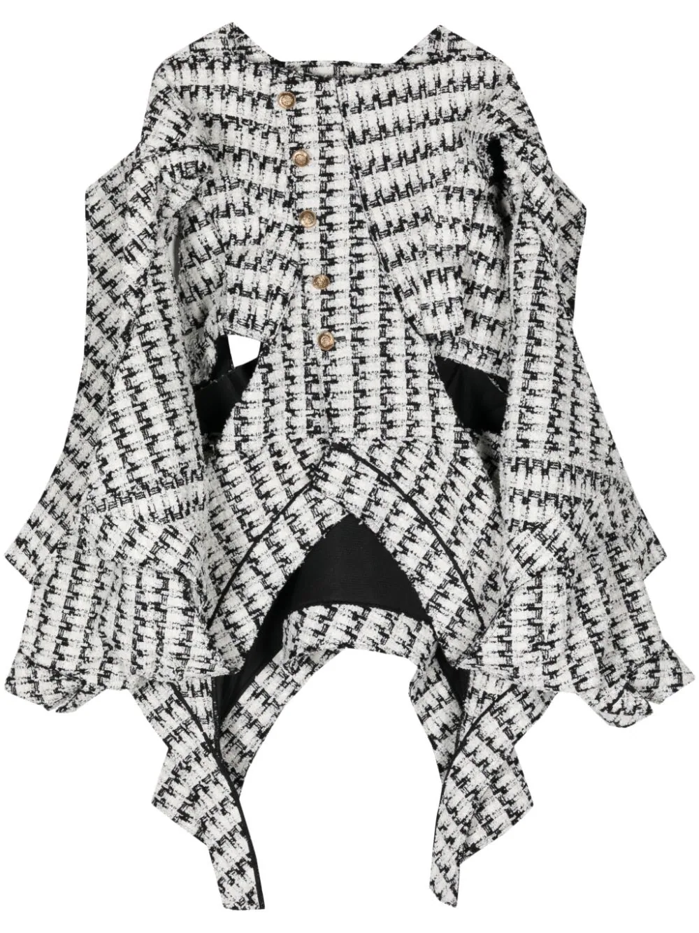 Rayon Nylon Tweed Jacket