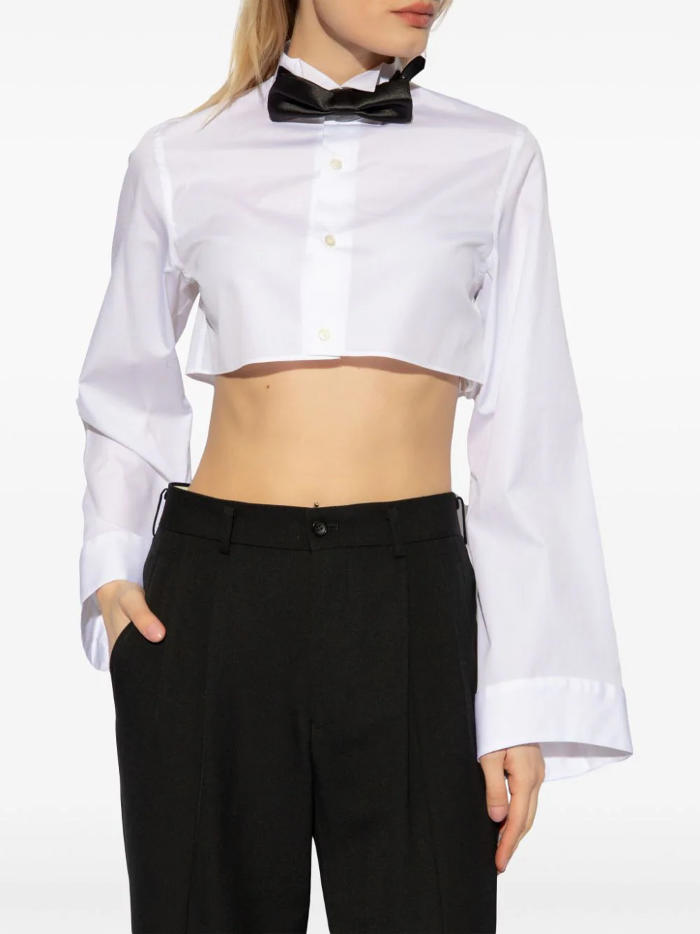Cotton Broad X Polyester Satin Top