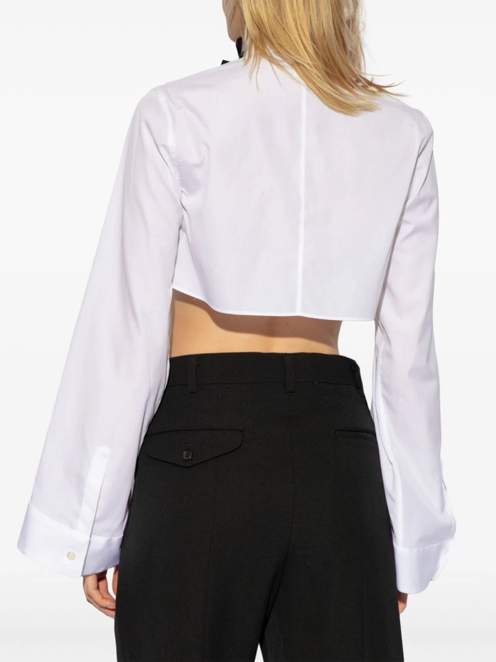 Cotton Broad X Polyester Satin Top