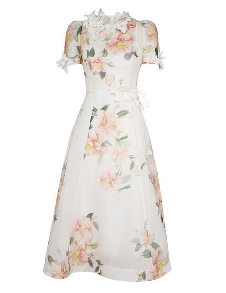 zimmermann natura liftoff flower midi dress Natura Liftoff Flower Midi Dress – Club21.com
