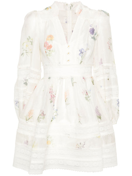 Natura V Neck Lace Mini Dress – Club21.com
