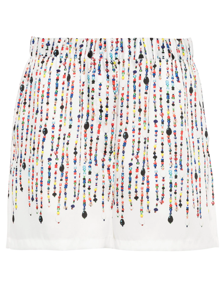 Colourful Beads Print Shorts