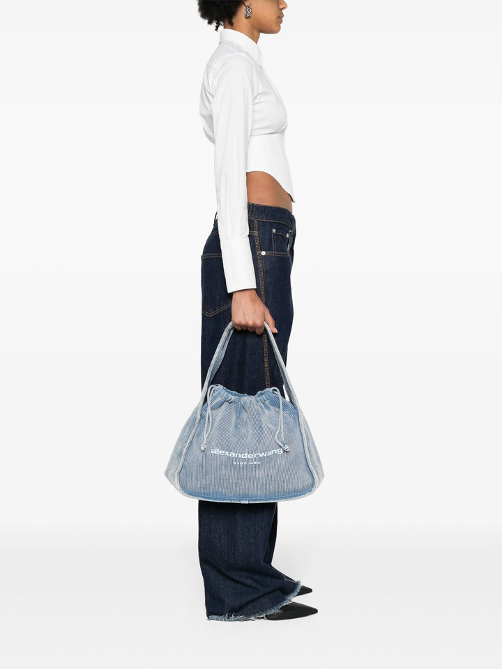 Ryan Large Bag In Faded Rib Knit