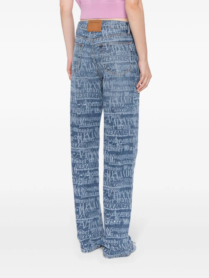 Mid Rise Relaxed Straight Fit Jeans