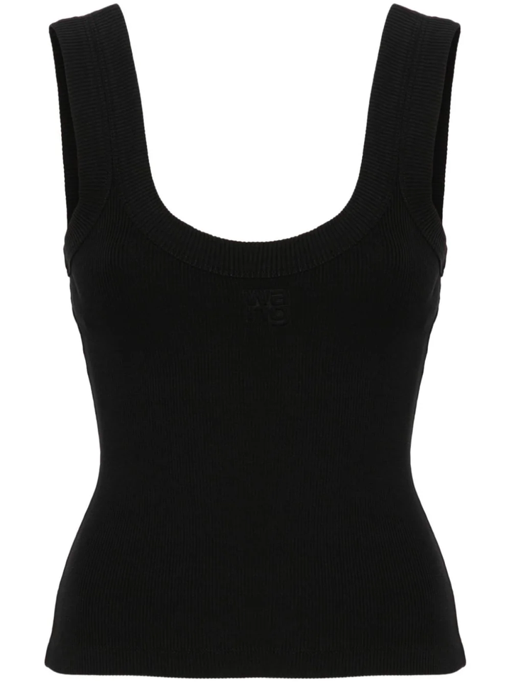 Tank Top With Embossed Logo