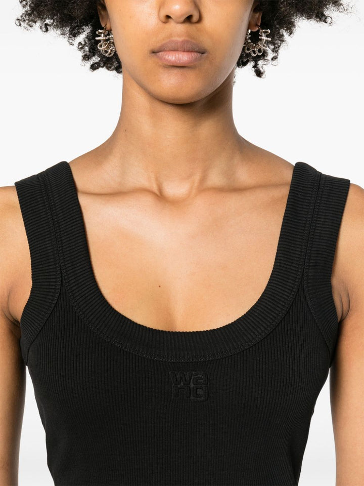 Tank Top With Embossed Logo