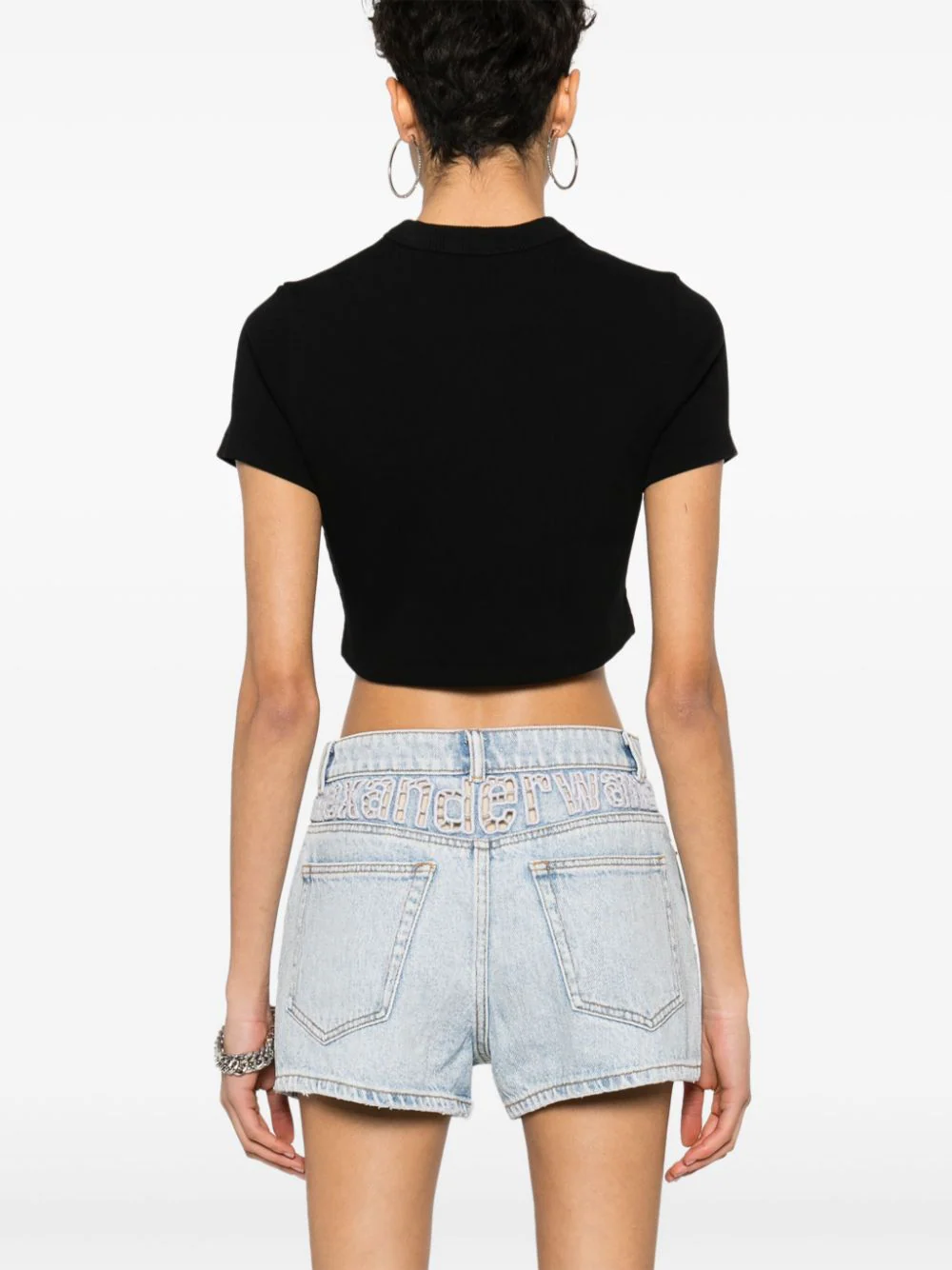 Cropped Short Sleeve Top