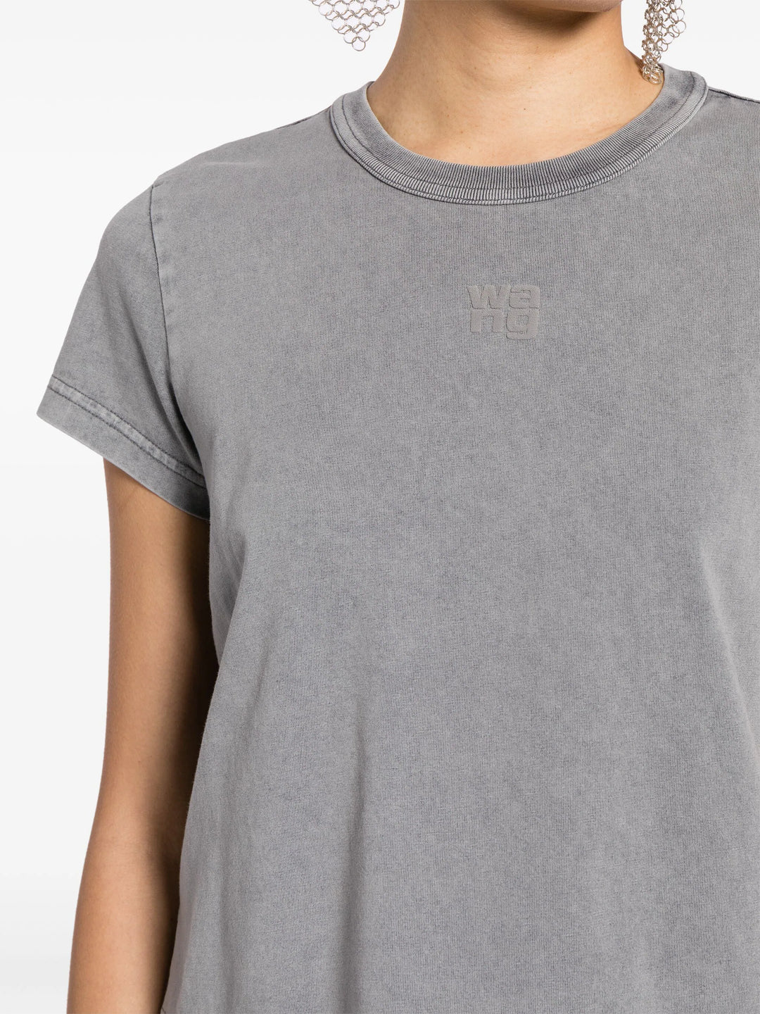 Logo Shrunken Tee In Cotton Jersey