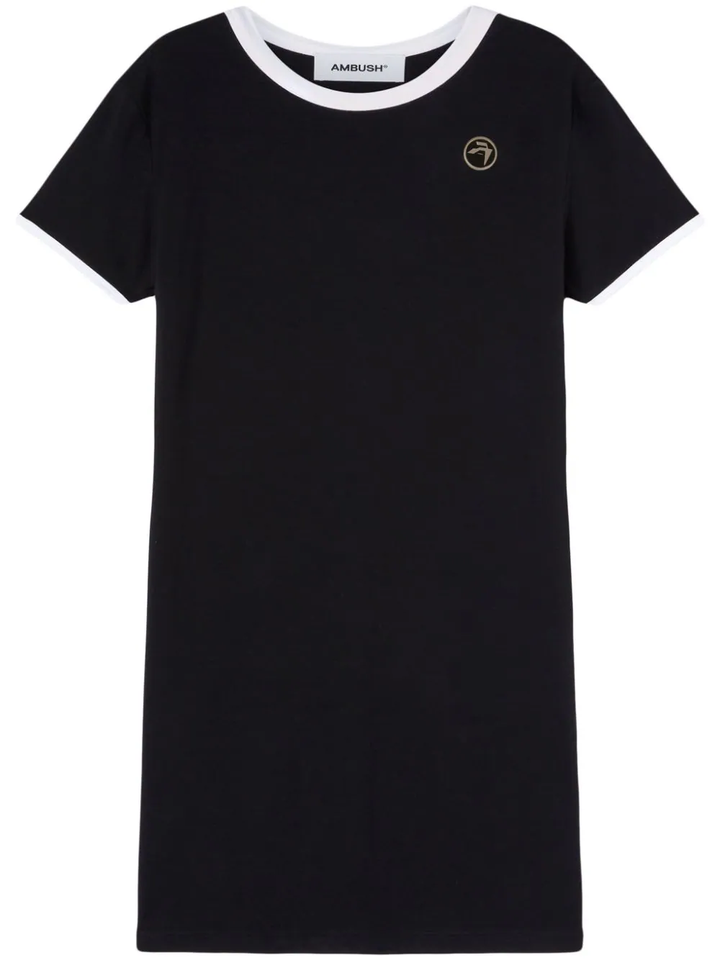 Contrast Rib Mini Dress