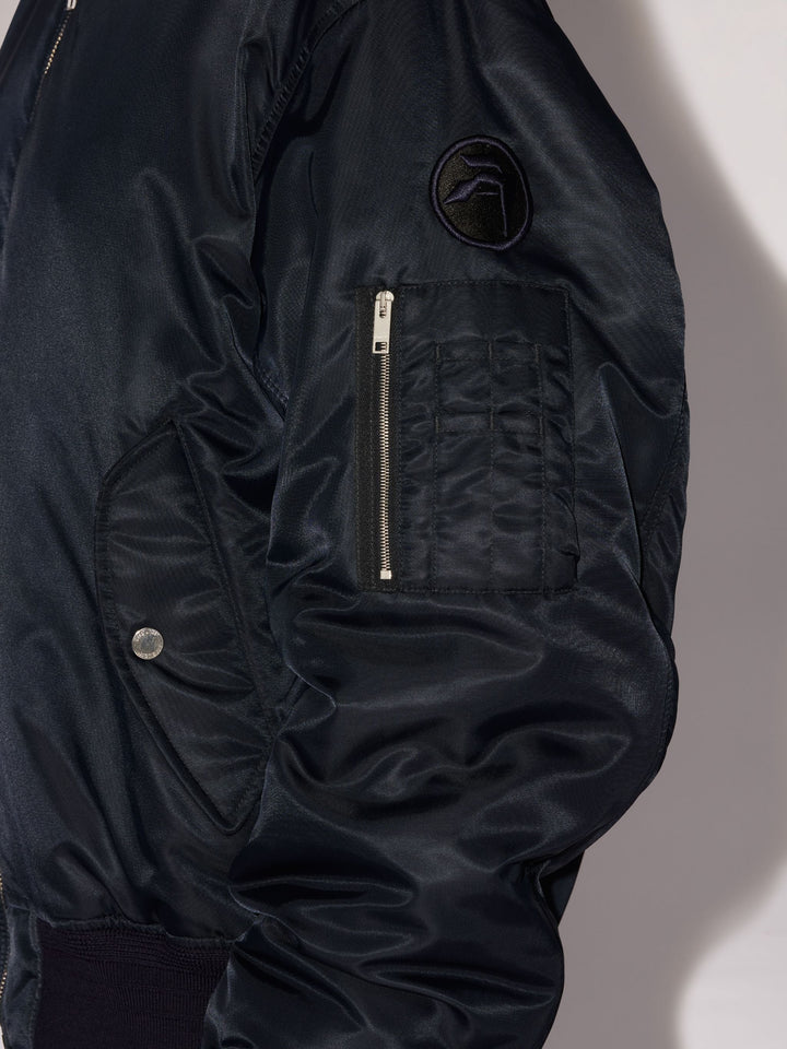 Nylon Bomber Navy