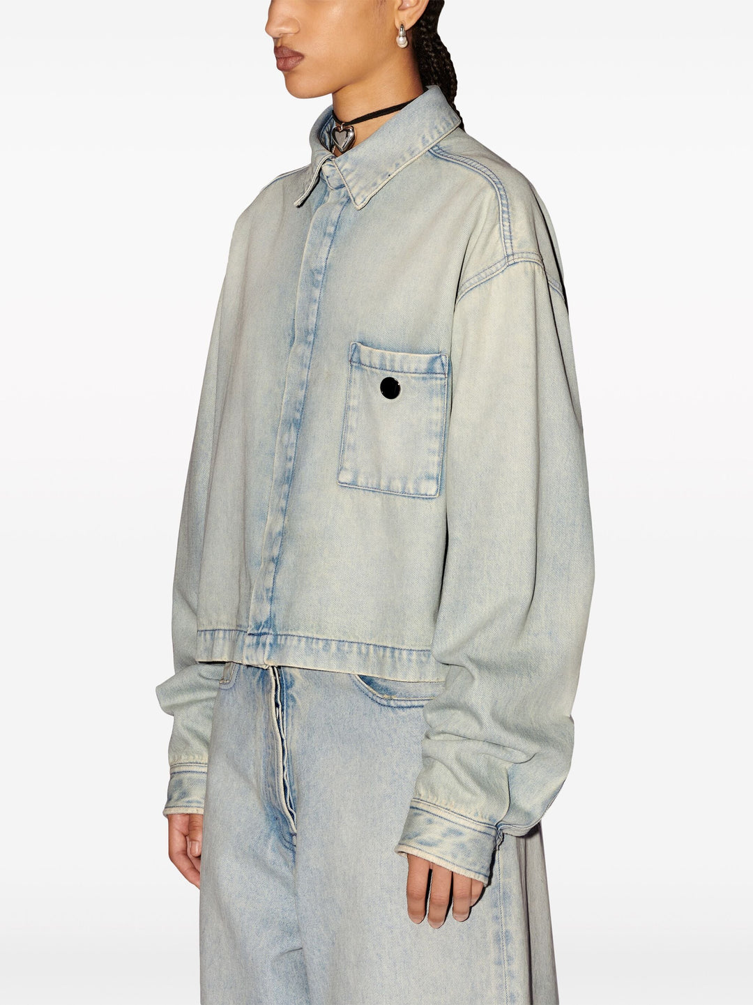 Boxy Fit Denim Shirt