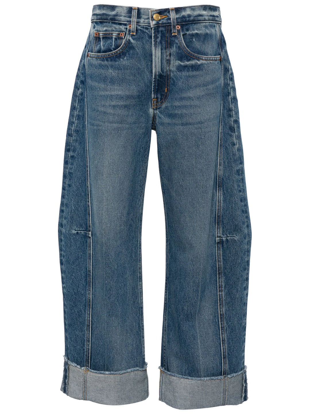 Relaxed Lasso Cuffed Jeans