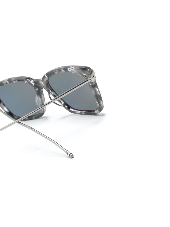 Acetate And Titanium Rectangular Sunglasses