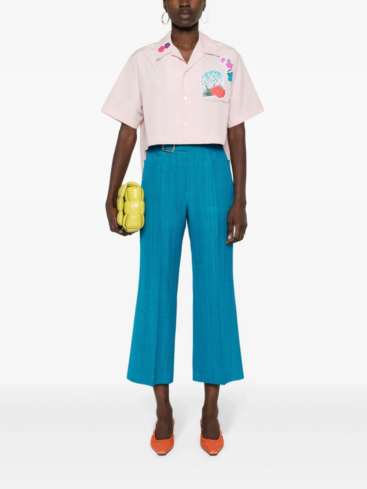 Cropped Bowling Shirt