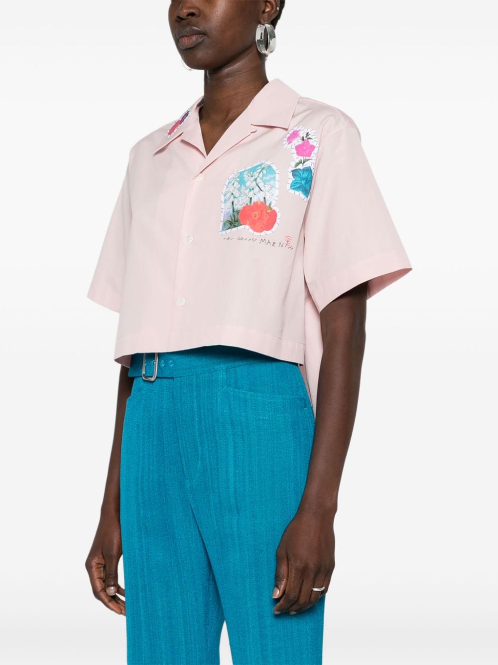 Cropped Bowling Shirt