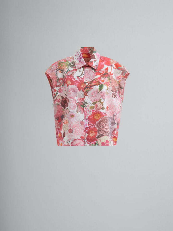 Short Cocoon Sleaveless Shirt